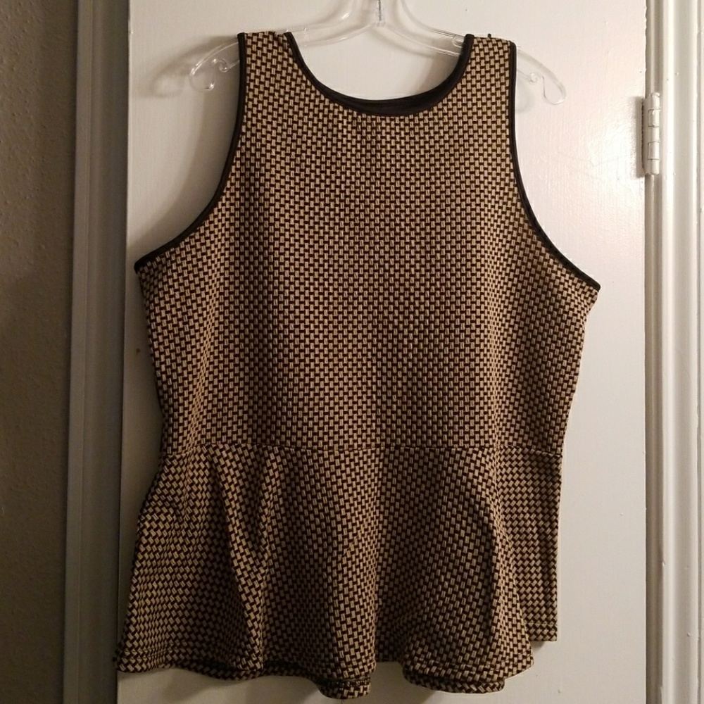 Plus size open back Blouse